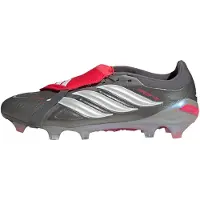 Adidas Predator Pro Fold-over Tongue FG Finishers Steel - Sølv/Hvid/Rød - Græs (FG), størrelse 46
