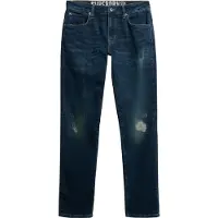 Superdry Superdrytil mænd. M7010888A Mørkeblå Slim Vintage Jeans (32/32), Casual, Bomuld, Denim
