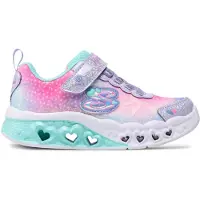 SKECHERS Piger Sommerfugl Hjerte Lys Simply Love Sneakers Lilla