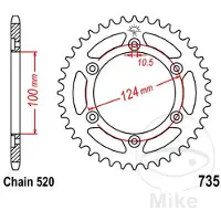 JT Sprockets 520 Jtr735.42 Steel Bagtandhjul