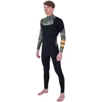 Hurley Plus Printed 3/2 Mm Langærmet Neopren-dragt Med Brystlynlås