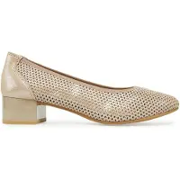 Caprice Pumps, brown, made of Leather with Block heel, Size 37.5
