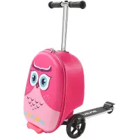 Vevor Ride-on Bagage, 20 L Kapacitet, 20 Tommer Børne Scooter Kuffert med Flash PU Hjul, Justerbart Håndtag &amp; TPR Skridsikkert Greb, Sammenfoldelig &amp; Let Scooter Bagage til Børn i Alderen 5+,