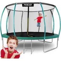 Neo-Sport 14 pėdų / 435 cm profiliuotas sodo batutas su vidiniu tinklu „“