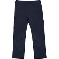 Color Kids Bukser - m. Zip Off - Total Eclipse - - 7 år (122) - Bukser - Bomuld