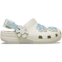 Crocs Classic Denim Flower Adjustable Backstrap Træsko