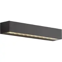 QAZQA Industriel udendørs væglampe sort 38 cm inkl. LED IP65 - Hannah