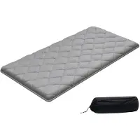 Vevor japansk tatamimåtte, foldbar japansk tatamimadras i dobbelt størrelse, futonmadras med opbevaringspose og fastgørelse, 9-lags gulvmåtte til soveplads, kollegieværelse, meditation, yoga, 2032 x 9