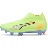 Puma ULTRA 6 MATCH+ LIGHT UP FG/AG Football Boots Women, Shoes, Fizzy Light/Icy Blue/Intense Lavender, 39
