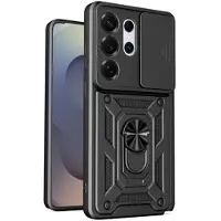 Mtp Products Samsung Galaxy S26 Ultra Roterende Ring Hybrid Cover med Kameraskjold - Sort