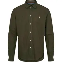 U.S. POLO ASSN. Skjorte 'UMBOLT' mørkebrun