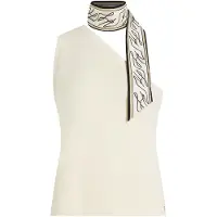 Karl Lagerfeld Sticktop creme / sort