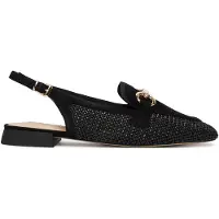 Caprice Ballerina, black, made of Leather and synthetic with Trapeze heel, Size 39