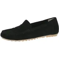 Caprice Moccasin, black, made of Leather without heel, Size 39