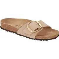 Birkenstock Madrid Big Buckle Nubuck Leather Sandaler