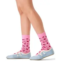 Happy socks Sokker 'Roses Sock Pink' lyserød