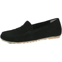 Caprice Moccasin, black, made of Leather without heel, Size 37