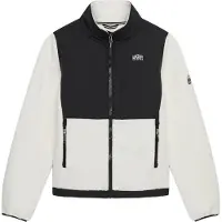 Superdry Superdrytil kvinder. W5012072A Fleece Hybrid Trekker Jacket hvid (XS), Casual, Genanvendt polister
