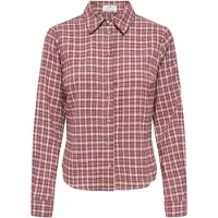 JDY Bluse 'JDYLyra' ecru / lilla / bordeaux