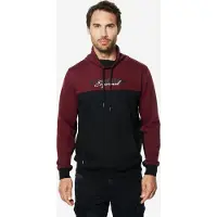 KOROSHI Sweatshirt antracit / bordeaux / sort / hvid