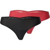Hunkemoller String rød / sort