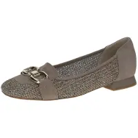 Caprice Slipper, brown, made of Leather and synthetic with Trapeze heel, Size 37