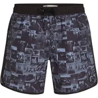 O'Neill Badeshorts 'O'riginals Scallop 16' lysegrå / sort