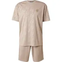 EA7 EA7til mænd. 7M001304_AF13537 Fodbold sæt beige (XXL), Casual, Sport, Polyester, Korte ærmer