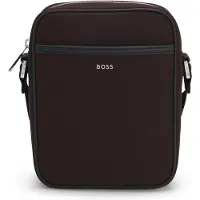 BOSS Skuldertaske i kanvas med logobogstaver