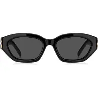 BOSS Solbriller i sort acetat med dobbelt B-monogram