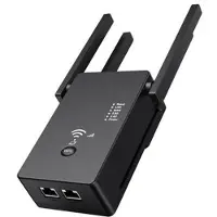 Mtp Products U6 Dual-Band WiFi Booster / Router 1200Mbps med 4 antenner - Sort