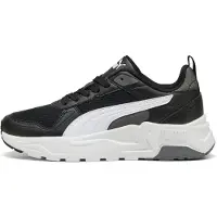 Puma Trinity 2 Sneakers Youth, Shoes, Black/White/Cool Dark Gray, 35.5