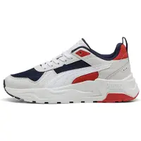 Puma Trinity 2 Sneakers Youth, Shoes, Navy/White/Feather Gray, 35.5