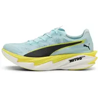 Puma Deviate NITRO Elite 4 Running Shoes Women, Fitness, Fresh Water/Lemon Crush/Black, 40.5