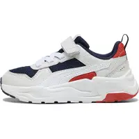 Puma Trinity 2 Sneakers Kids, Shoes, Navy/White/Feather Gray, 35