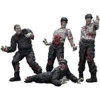 Joy toy Dark Source Zombie-sikkerhedsvagter Figurer 4-pak 8 Cm