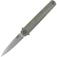 MKM-Maniago Knife Makers Flame Framelock Dagger Micarta