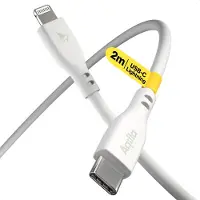 Aqiila Cablebird CS22 USB C - Lightning 30W silikone 2m hvid