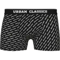 Urban Classics Boksershorts mørkegrøn / sort / hvid