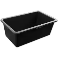 Bradas mørtelkar i PVC, 60 liter, sort med profilerede kanter til nem transport (KTKP60) - 1 stk