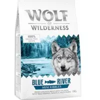 Wolf of Wilderness MINI "Blue River" - Laks KORNFRI - Økonomipakke: 5 x 1 kg