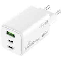 MediaRange 65w Usb-a-og Usb-c-vægoplader