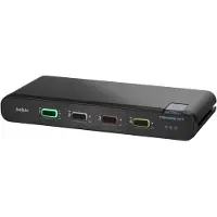 Belkin Universal Secure Single-Head - 2nd Generation - KVM / audio-switch - 4 x KVM / audio - 1 lokalbruger - desktop