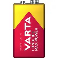 Varta Longlife Max Power 9V batteri - 1 pk.
