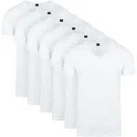 Suitable Vita T-shirt V-hals 6-pak Hvid måle