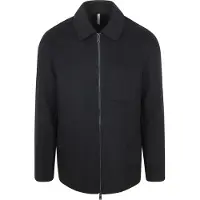 Profuomo Profuoo Overshirt Woolblend Navy Blå ørkeblå åle