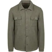 Suitable Overshirt Uldmiks Grøn måle