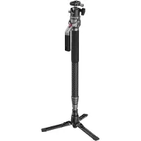 SmallRig 5564, 166,5 cm, 1/4, 3/8, Aluminium, Kulfiber, Plast, Sort