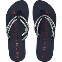 Tommy Hilfiger Klipklappere navy / hvid