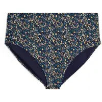 Swim By Zizzi Bikinitrusse navy / gul / grøn